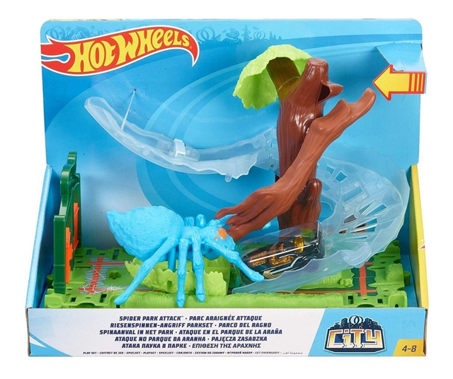 Pista de outlet hot wheels araña