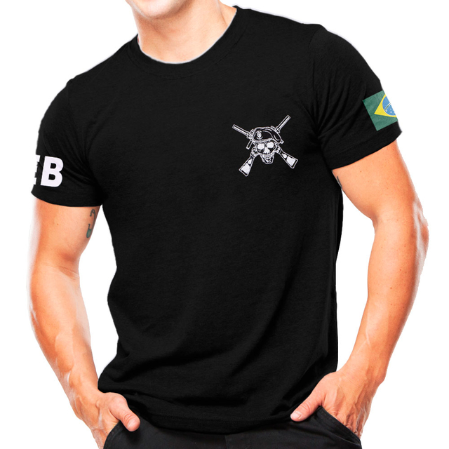 CAMISETA PRETA TEMA: RESERVISTA EXÉRCITO BRASILEIRO