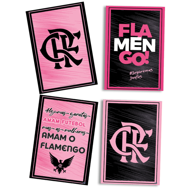 Criar convite de Futebol Flamengo Rosa Paper online grátis