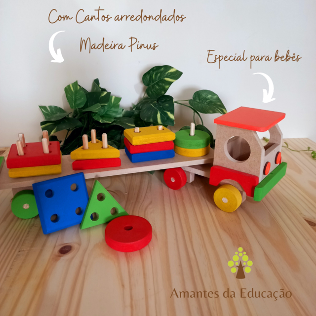 Carreta Madeira Truck Brinquedo: Promoções