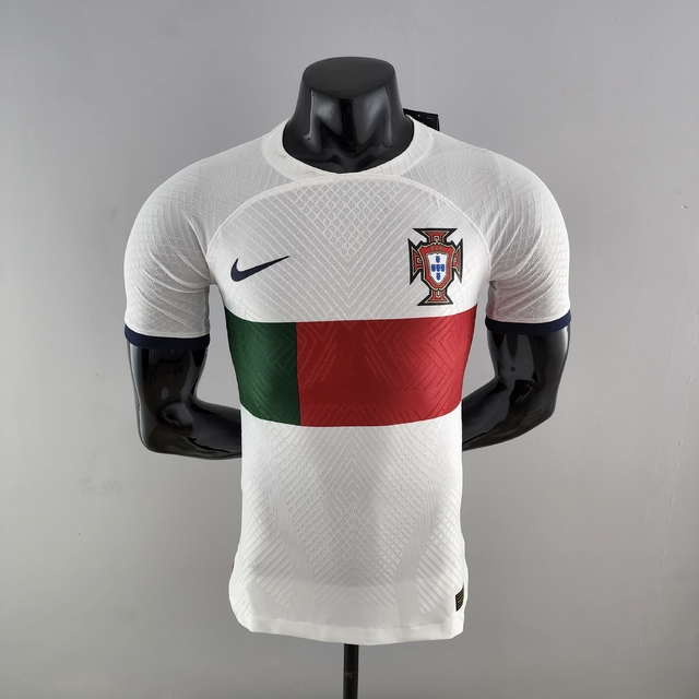 Camisa Seleção de Portugal Away 2022 Jogador Nike Masculina - Branca