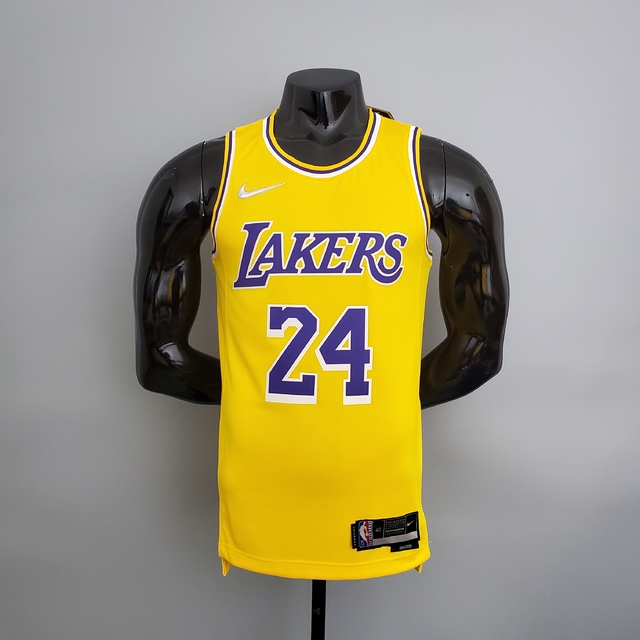 Camisa NBA Los Angeles Lakers - Kobe Bryant Nº24 Amarela: Disponível