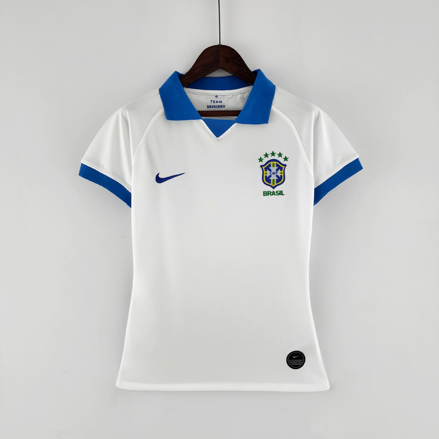 Camisa Seleção Brasileira III 19/20 - Feminina - Branco e Azul
