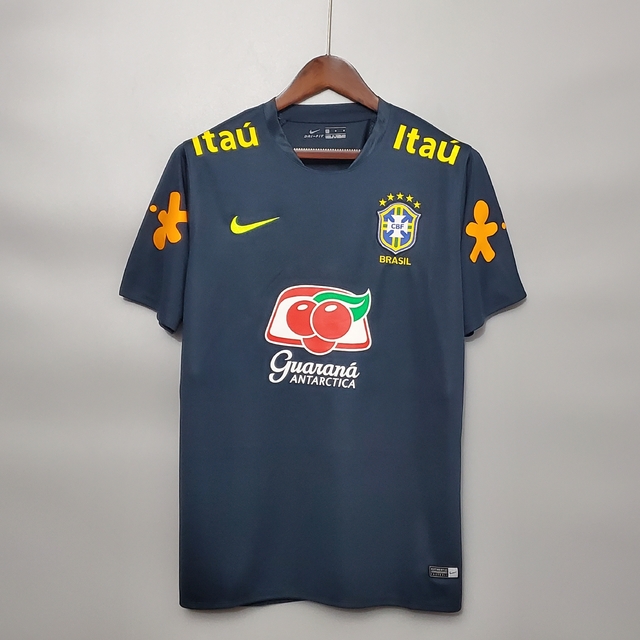 Camisa Seleção Brasileira Treino Todos os Patrocínios Torcedor