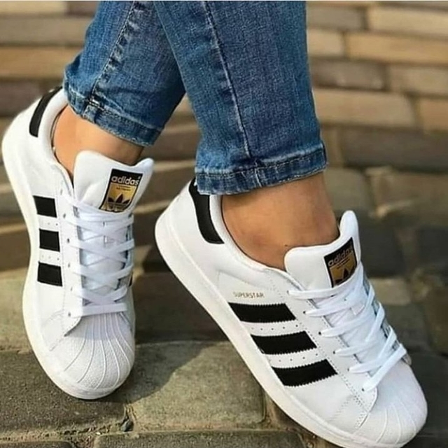 Tênis Adidas Superstar Feminino - Branco/Verde