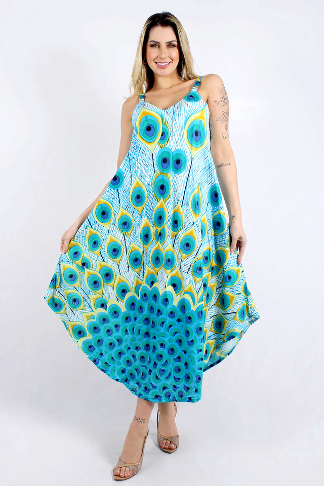 Vestido Trap zio Midi Balon Senhora Soltinho Viscose Qualidade