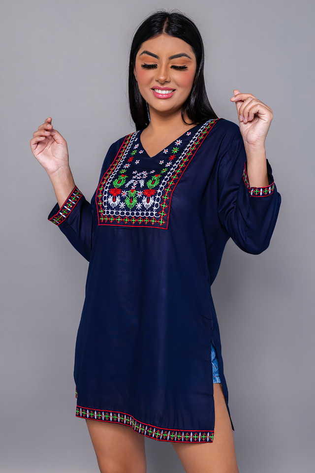 Bata vestido cheap indiana feminina