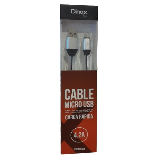 Cable Micro Usb 4.2A Carga Rapida Dinax - MundoChip - MundoChip