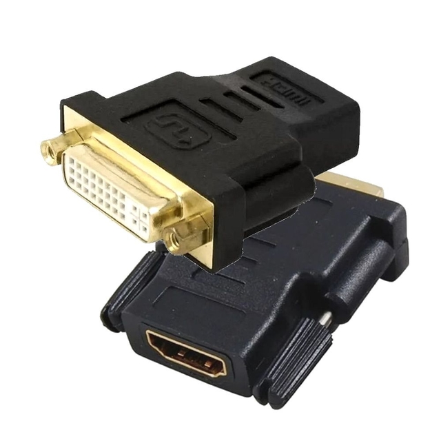 Conector Adaptador Dvi-d O Dvi-i Macho A Hdmi Hembra Fullhd