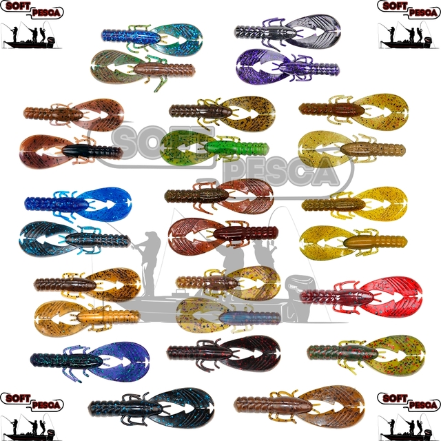 Isca X-Zone Lures Muscle Back Craw 10cm 4
