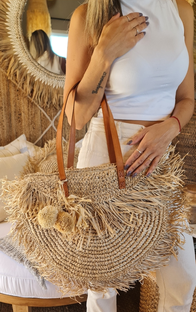 Cartera de rafia hotsell
