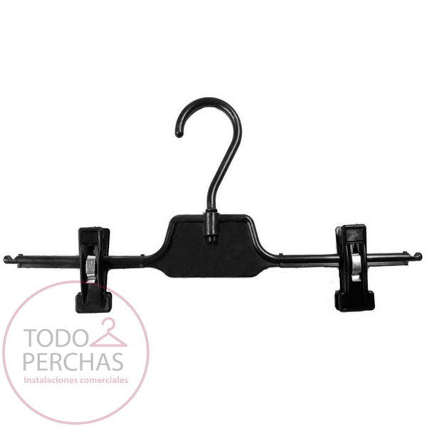 Perchas Con Broche Negro