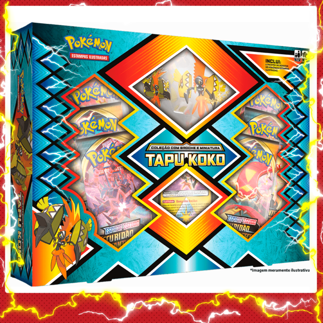 Box Tapu Koko - Miniatura + Broche - PlayGround Game Store
