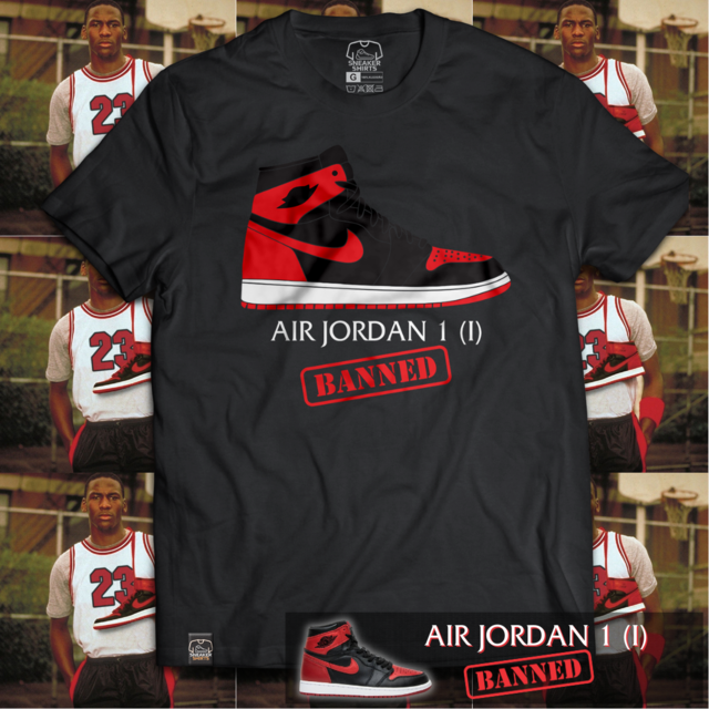 T Shirt Air Jordan 1 I X BANNED X