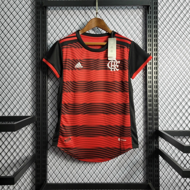 Camisa Flamengo I 22-23 Torcedor Adidas Feminina - Vermelha