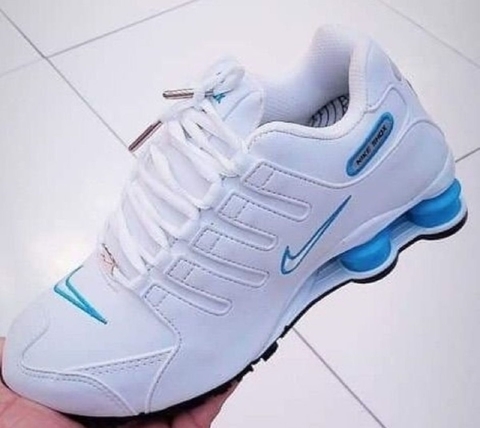 Nike Shox Branco/azul - Mandella Shoes - Site Oficial