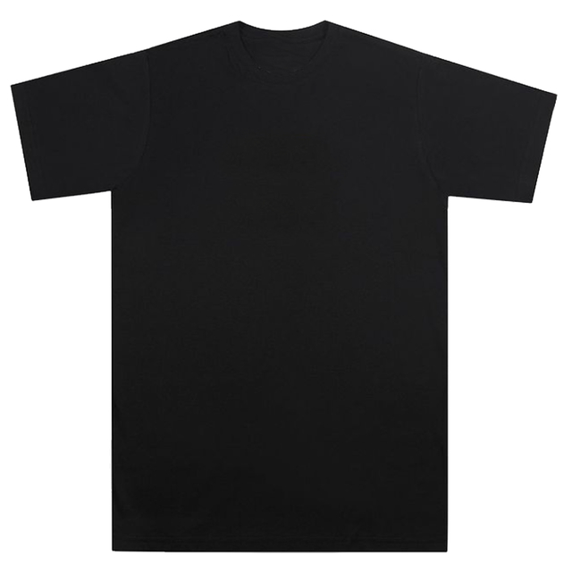 Camiseta Casual Preto 100% Algodão