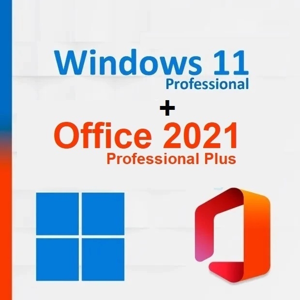 Licenças Windows 11 Pro + Office 2021 Professional Plus - Envio imediato  após a compra