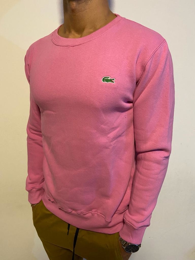 Buzo basico LACOSTE rosa