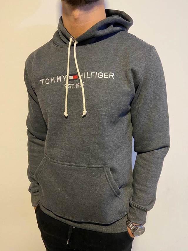 Buzo tommy hilfiger gris clearance