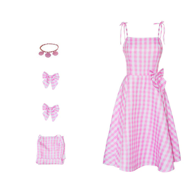 Roupa Para Barbie Cor Rosa - 3 Peças