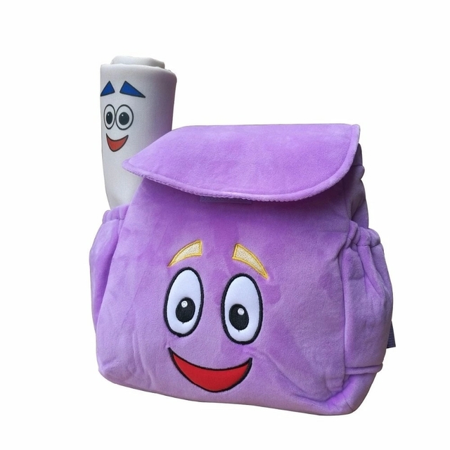 Mochila Dora Aventureira Pelúcia + Mapa