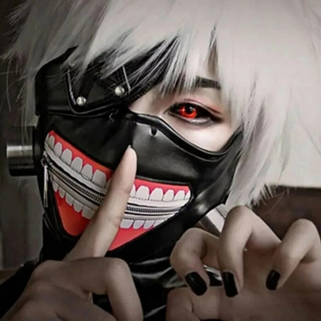 Máscara Tokyo Ghoul Preta com Boca Cosplay anime Kaneki Ken - Novo -  Máscara de Festa - Magazine Luiza