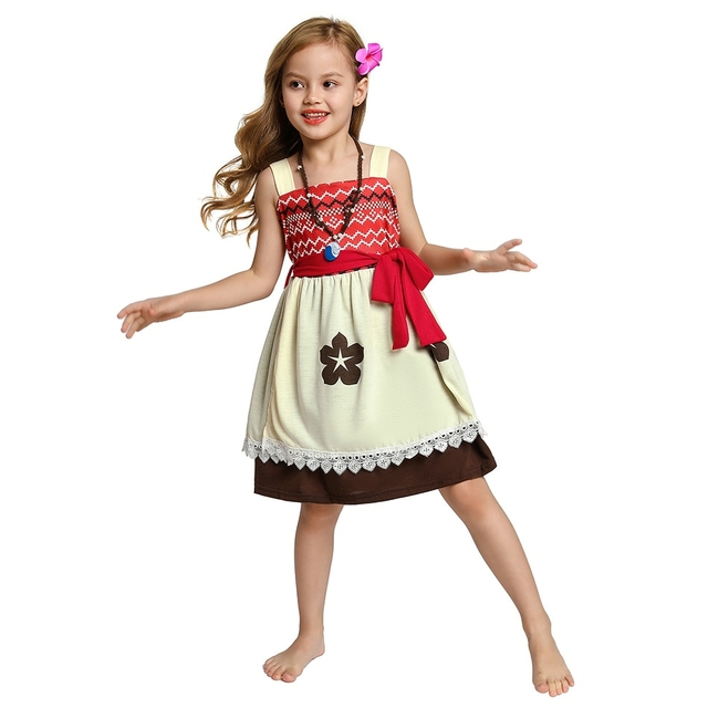 Vestido Moana Adulto E Infantil