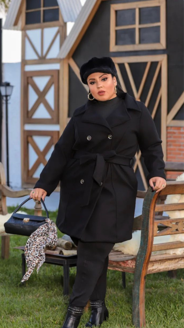 Sobretudo discount plus size