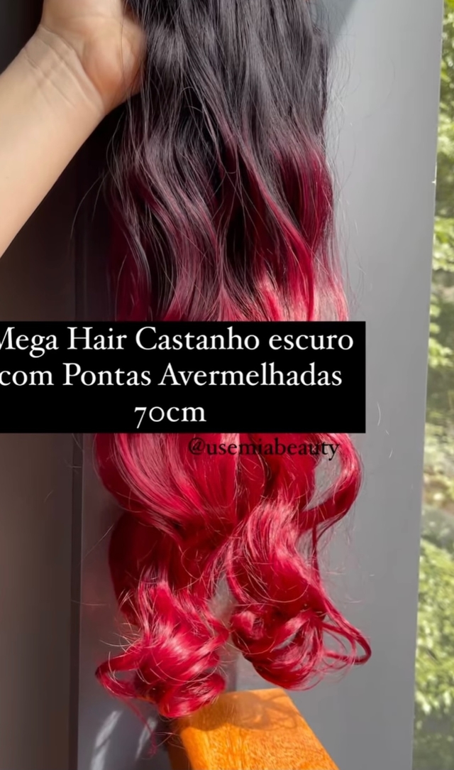 Aplique Mega Hair 9.7 puro Ondulado - Use Miá Beauty