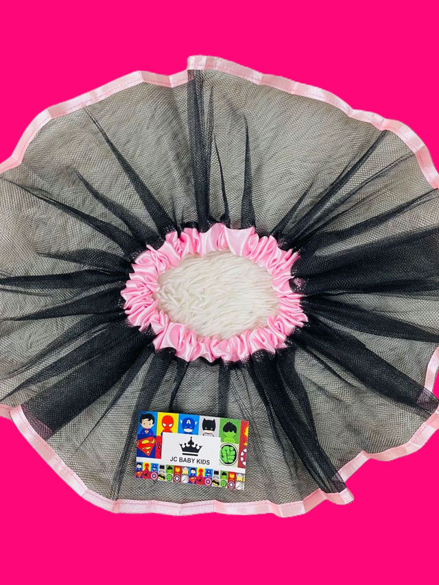 Saia de tule preta e rosa sales
