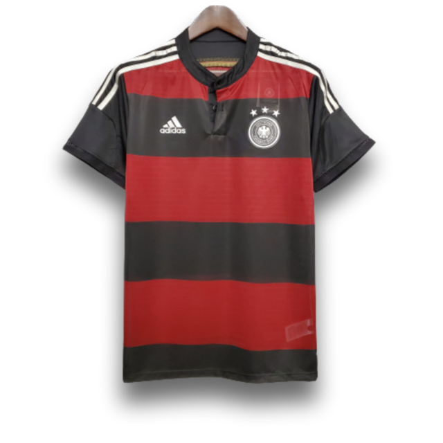 Camisa Alemanha II - 2014 - Torcedor - Masculino (Retro) - Rubro-Negra