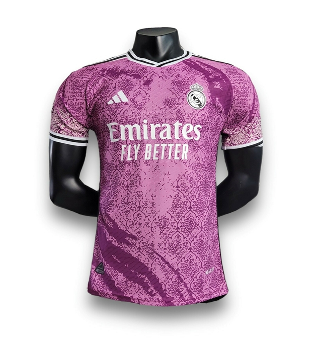 Camisa Real Madrid 2023 - Edição Especial - Jogador Masculina - Rosa