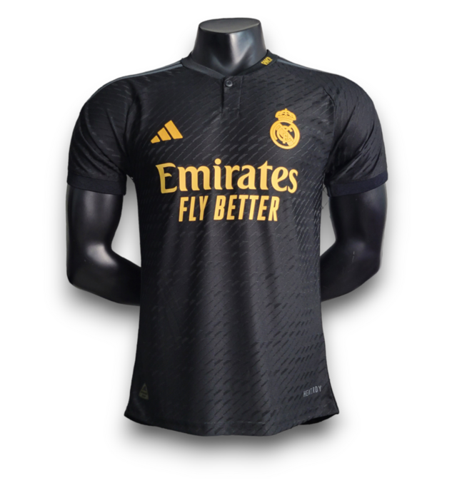 Real madrid camisa negra store