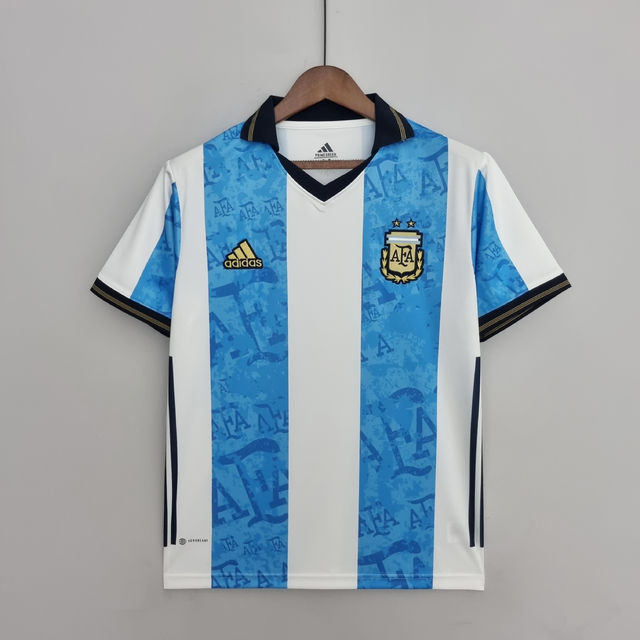 Camisa Pré Jogo Seleção da Argentina 22 adidas - Masculina