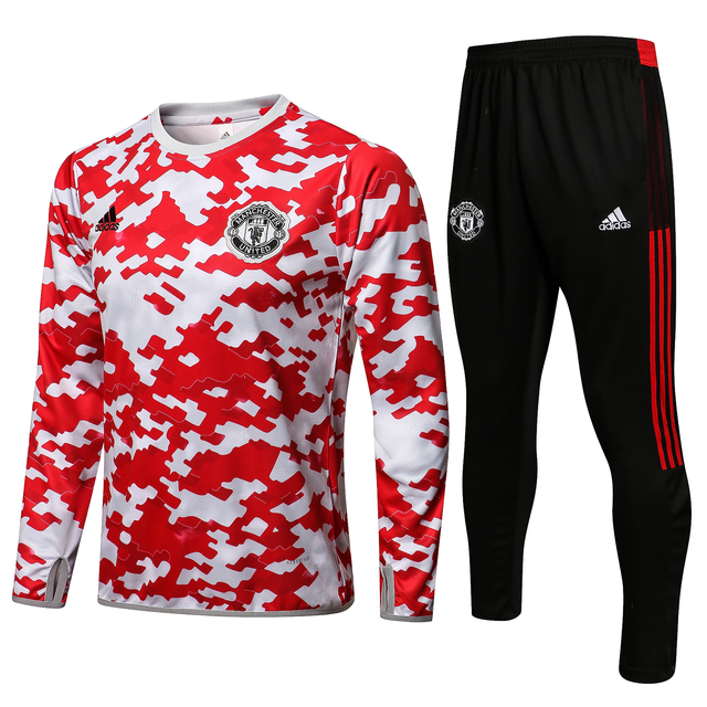 Camisa Pré-Jogo Manchester United - Vermelho adidas