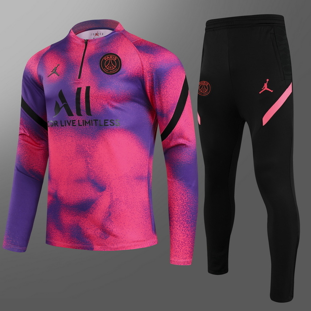 Conjunto PSG Nike Jordan Full Rosa Roxo