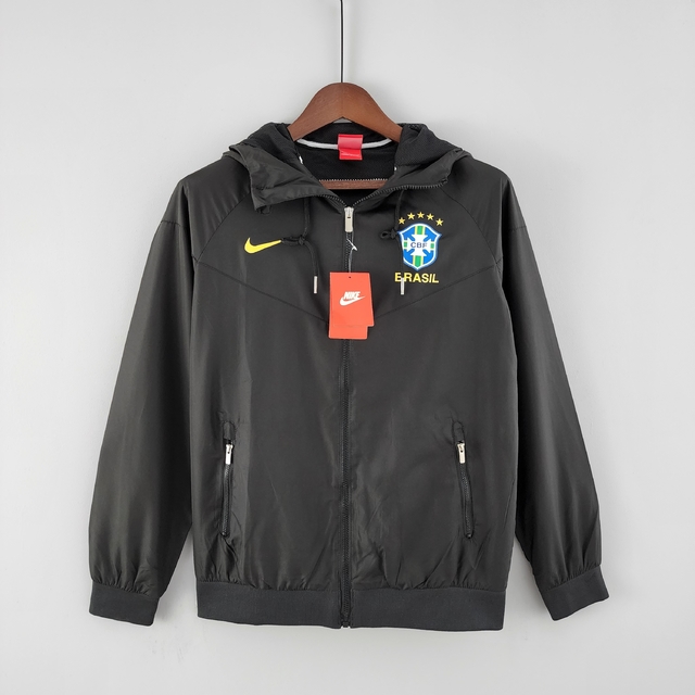 Black Friday - Jaqueta Nike CBF Brasil Seleção Brasileira preto e cinza