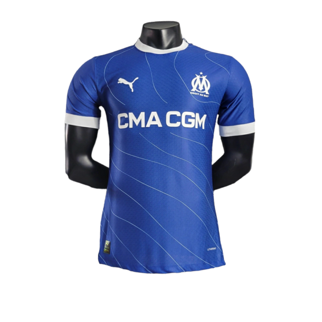 Camisa Olympique Marseille Away Jogador Puma Masculina Azul