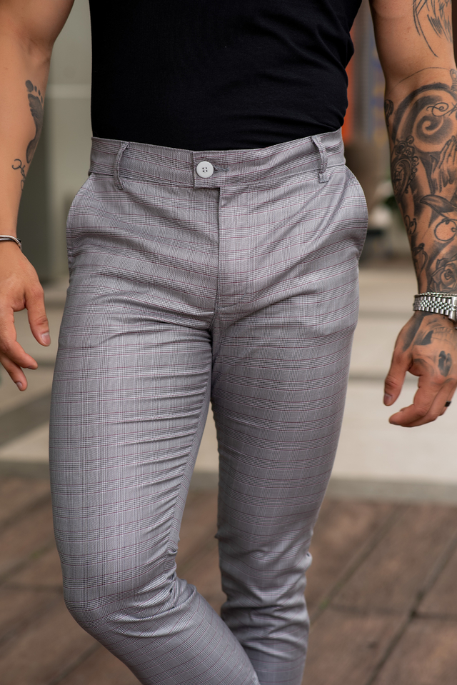 Calça principe de gales cheap masculino