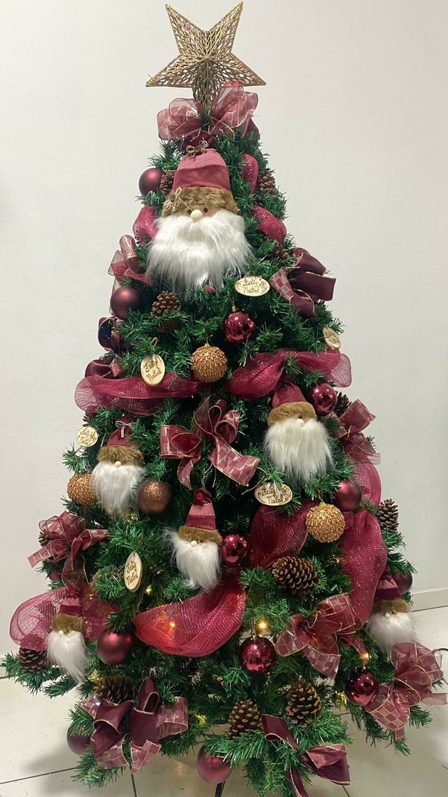 árvore natal - 1,80m cor-de-rosa arte e cheiro