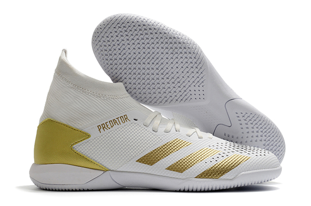 Chuteira Futsal adidas PREDATOR 20.3 IC-Branco/Dourado