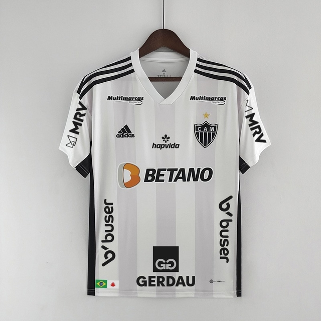 CAMISA ATLETICO MINEIRO II COM TODOS PATROCÍNIO 22/23 TORCEDOR-ADIDAS -MASCULINA-BRANCA