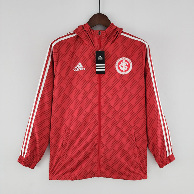 JAQUETA CORTA VENTO INTERNACIONAL 2022 ADIDAS-MASCULINA- VERMELHO