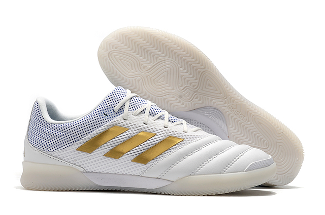 Chuteira Futsal Adidas Copa 20.1 IN IC-Branco/Dourado