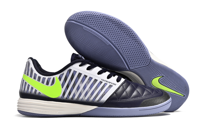 Chuteira Nike Lunar Gato II Futsal IC Branco Roxa