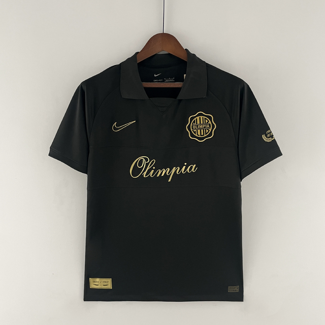 CAMISA CLUB OLIMPIA 120 ANOS ANIVERSARIO 22/23 TORCEDOR-NIKE-MASCULINA-  PRETO