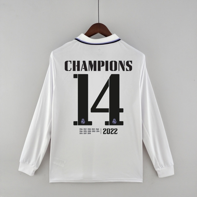 Camisa Manga Longa Real Madrid l 21/22 Versão Jogador - Final da