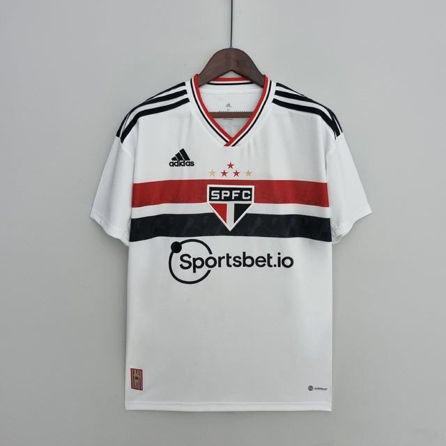 Camisa São Paulo I 21/22 s/n° Torcedor Adidas Masculina - Branco+