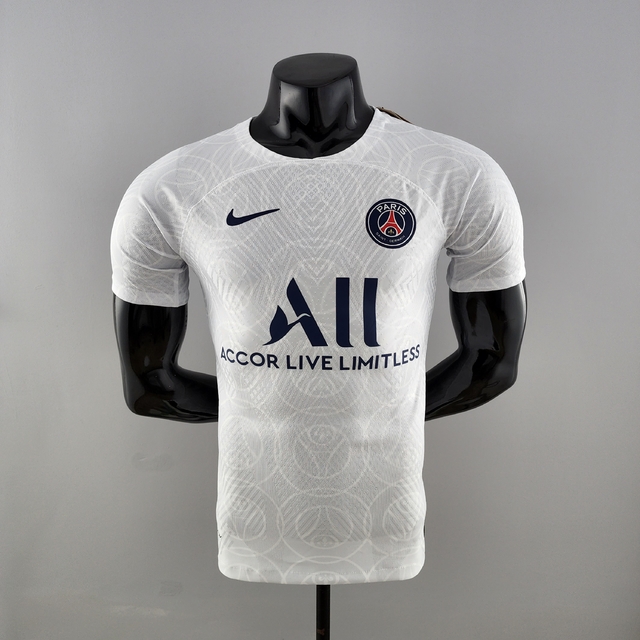 CAMISA PARIS SAINT-GERMAIN AWAY(30 MESSI) 21/22  TORCEDOR-NIKE-MASCULINA-BRANCA/ROSA